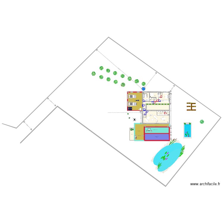 5P SERREDEF extSE. Plan de 16 pièces et 344 m2