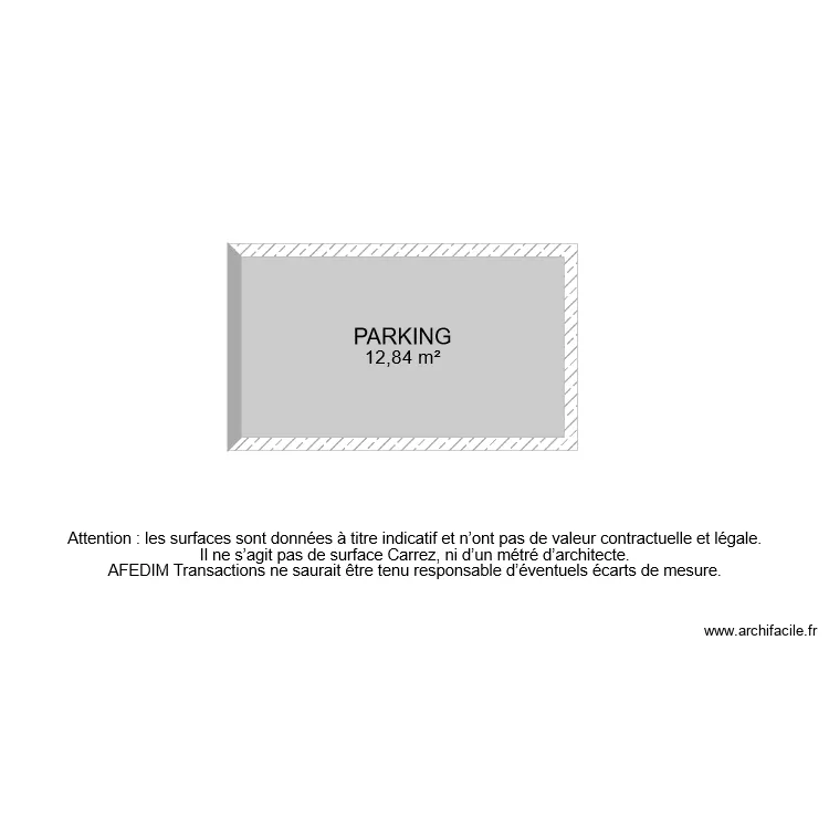 BI 7023 PARKING. Plan de 