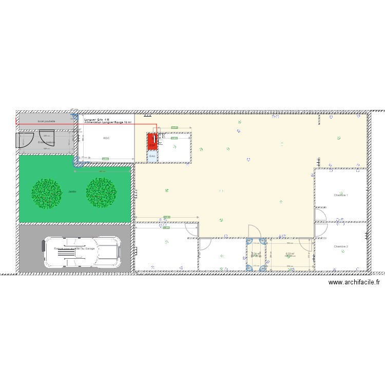 ENEDIS RDC. Plan de 29 pièces et 528 m2