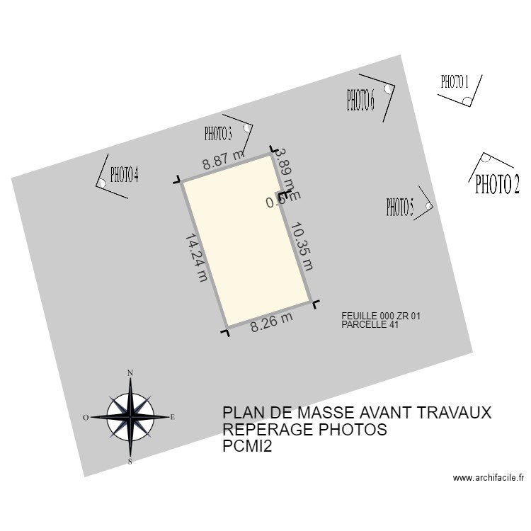 DOUET carportAVANT. Plan de 0 pièce et 0 m2