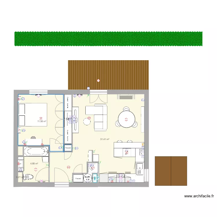 Appart Débo origine NOUVEAU APRES électricité. Plan de Appart Débo origine NOUVEAU APRES électricité. Plan de
