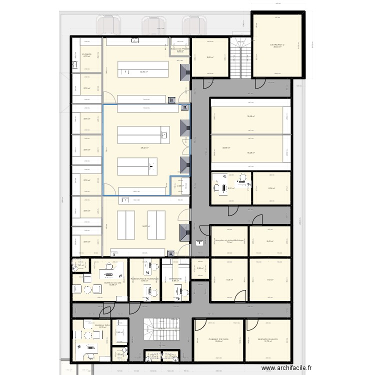 plan labo 1. Plan de 0 pièce et 0 m2