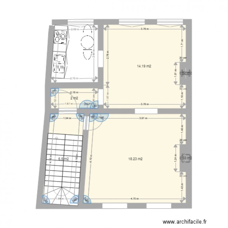 2éme étage. Plan de 0 pièce et 0 m2