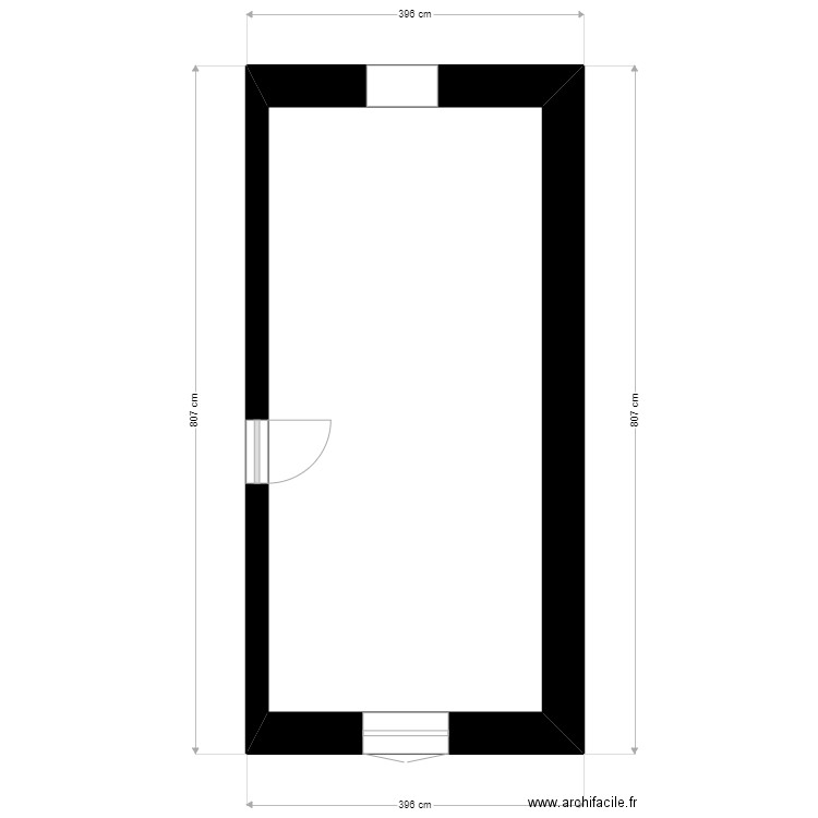 Module 12 ex1. Plan de 1 pièce et 23 m2