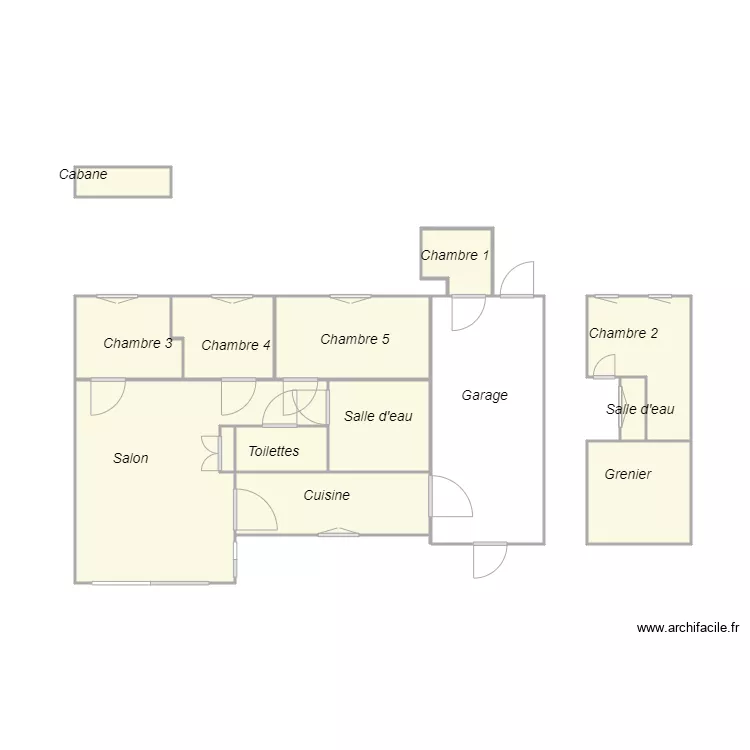 Croquis SAPIN. Plan de 