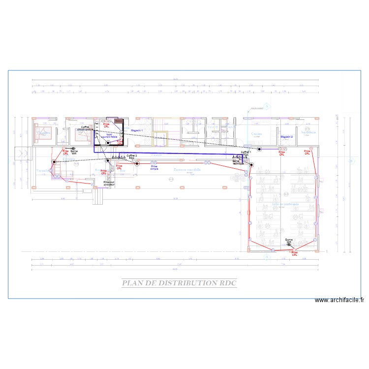 Internet RDC  HOTEL KRIBI. Plan de 0 pièce et 0 m2