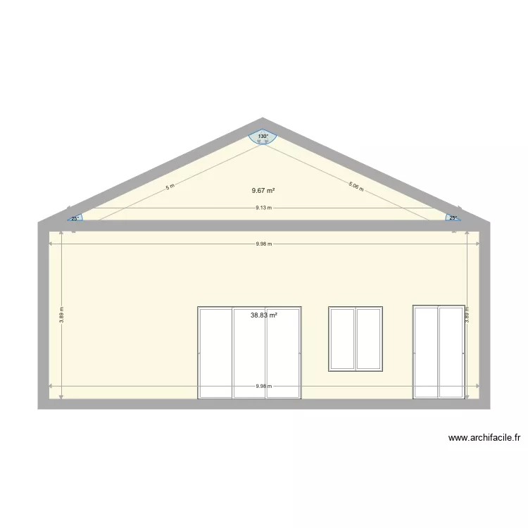 Pignon. Plan de Pignon. Plan de