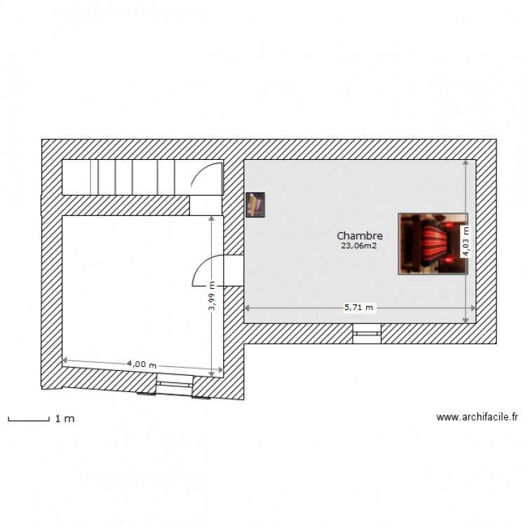 Etage Clarensac. Plan de 0 pièce et 0 m2