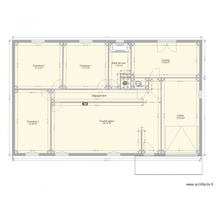 SUSSAC SANS GARAGE. Plan de 0 pièce et 0 m2