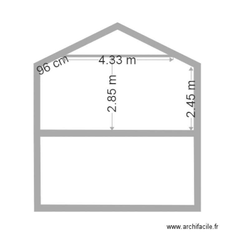 Coupe longère . Plan de 0 pièce et 0 m2