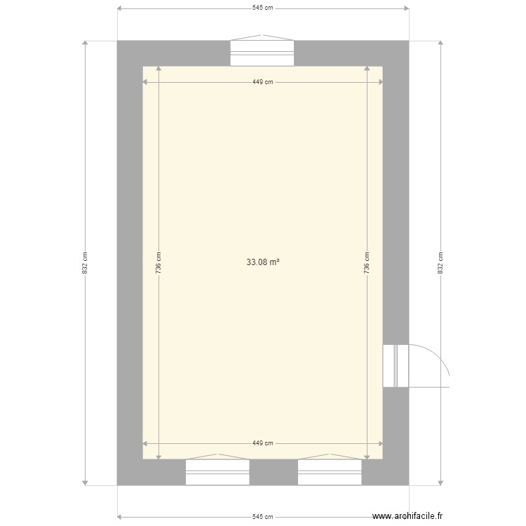 F2 rdc cote garage1. Plan de 0 pièce et 0 m2