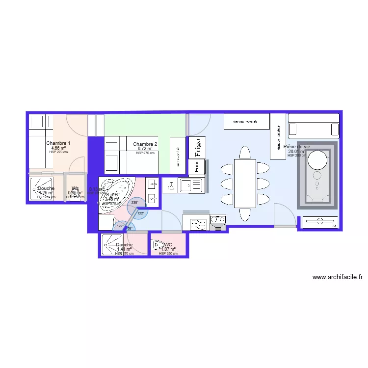 Verdun &eacute;tage cotes essai Elo et JC rdc 1. Plan de 