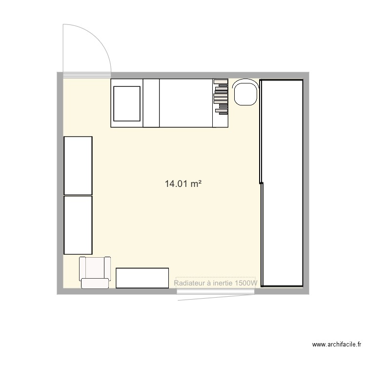 Ma chambre. Plan de 0 pièce et 0 m2