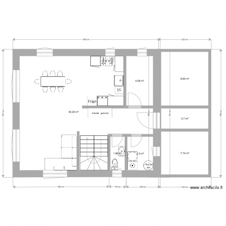 modif 70. Plan de 0 pièce et 0 m2