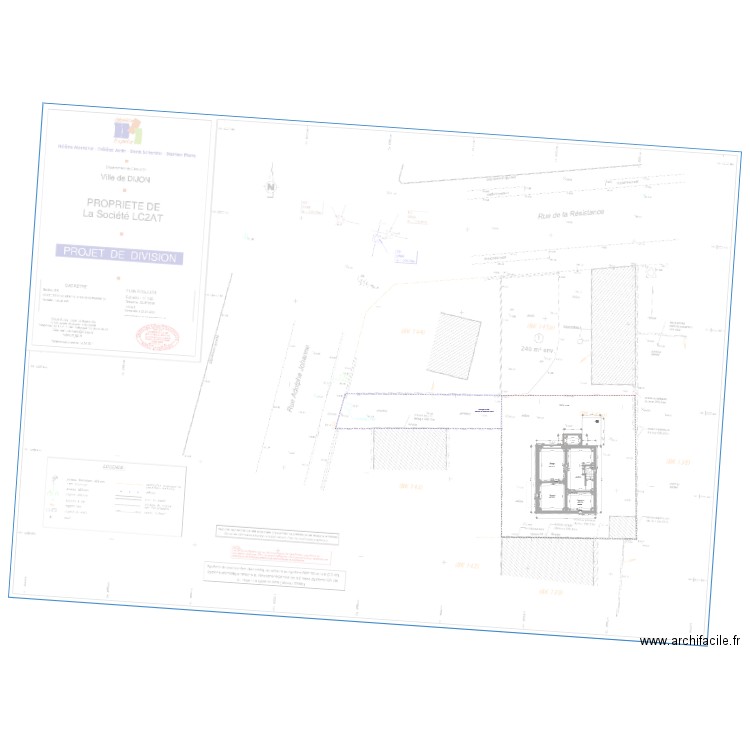 AJ RdJ curé. Plan de 0 pièce et 0 m2