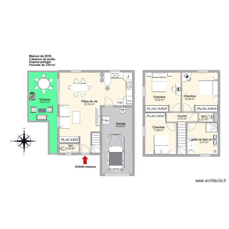 SOUBIGOU. Plan de 0 pièce et 0 m2