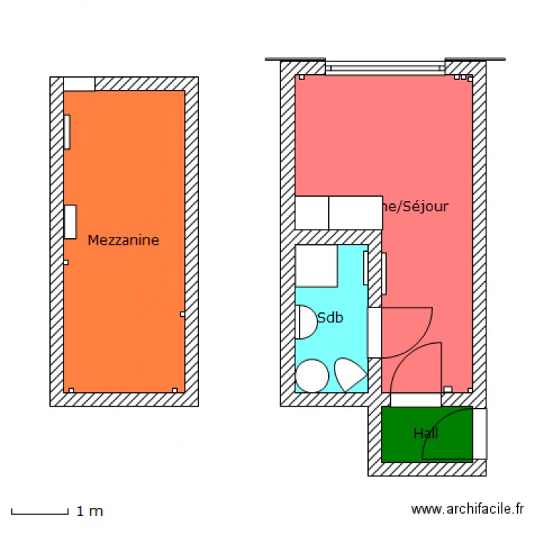 Appart Marie. Plan de 0 pièce et 0 m2