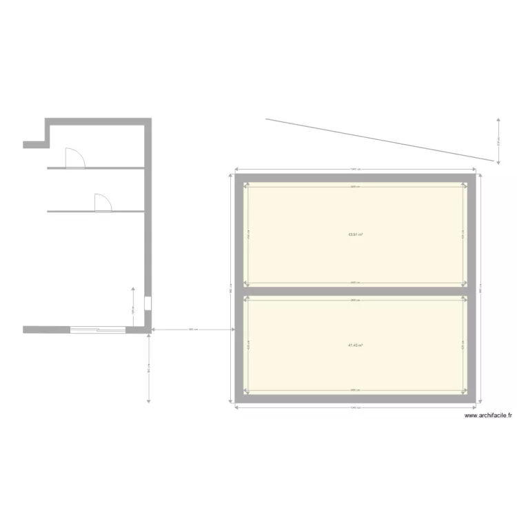extension niveaux d&eacute;cal&eacute;s. Plan de 