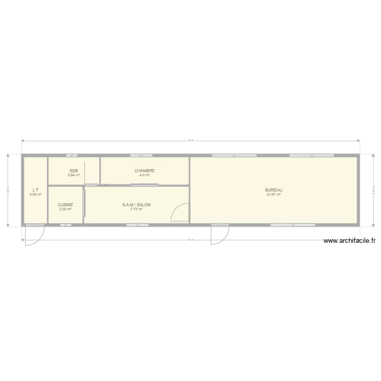 MOBIL HOME. Plan de 