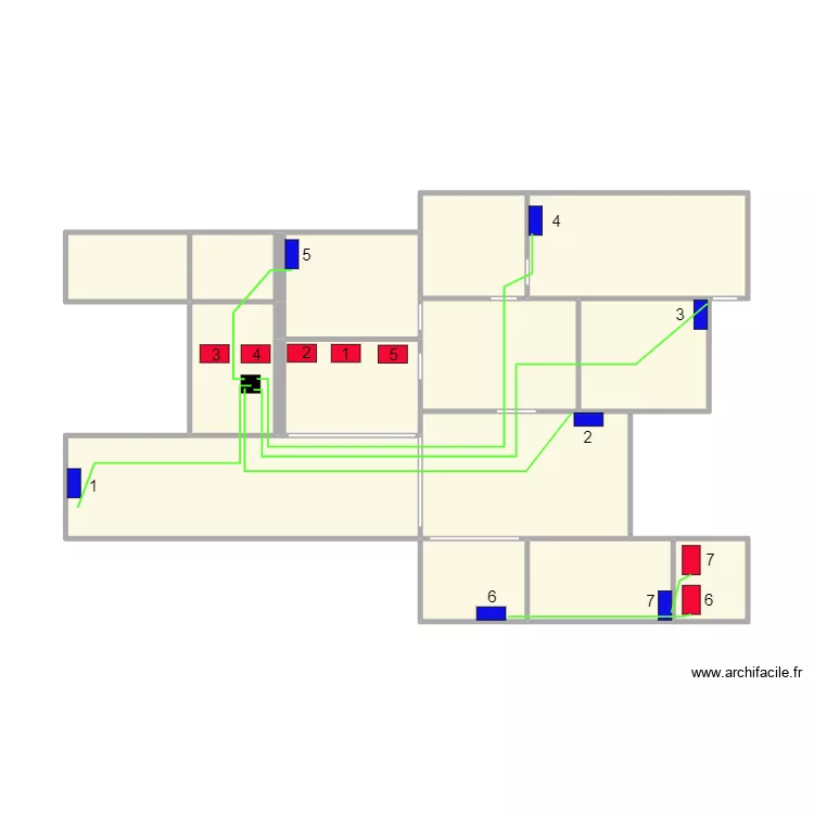 villa HERVE et EVE CLIM. Plan de villa HERVE et EVE CLIM. Plan de