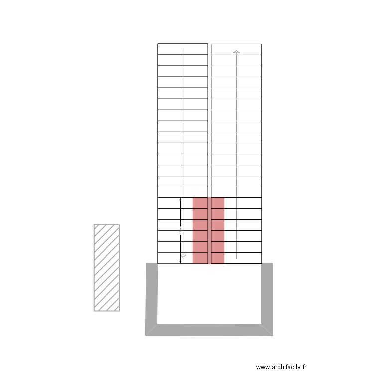 Escaliers. Plan de 0 pièce et 0 m2