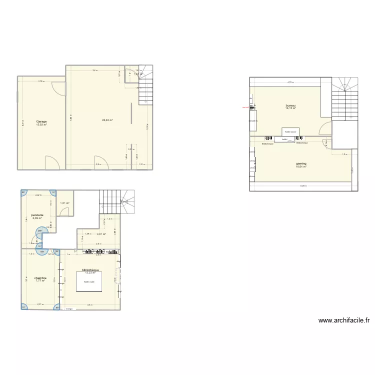 maison st laurent. Plan de 