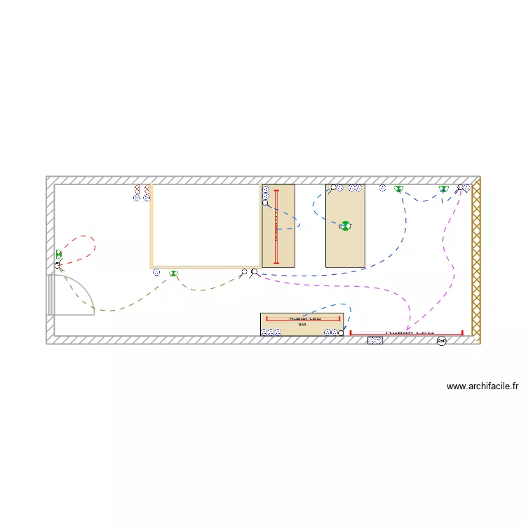 Lafont. Plan de 4  et 49 m²