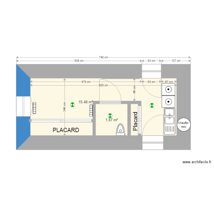 buanderie dounia version 3. Plan de 0 pièce et 0 m2