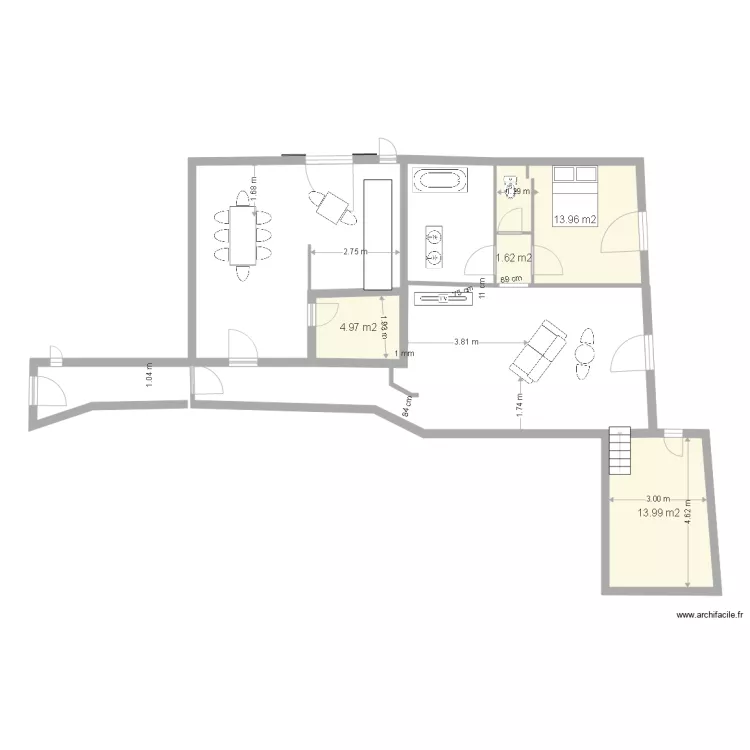 appartement. Plan de appartement. Plan de