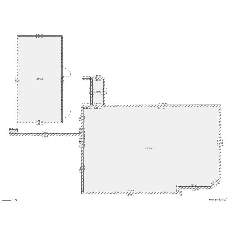 garage. Plan de 0 pièce et 0 m2