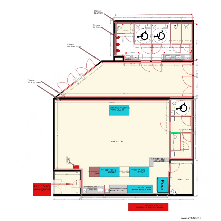 MILLENIUM toilette resto 05 04 2018 TR. Plan de 0 pièce et 0 m2