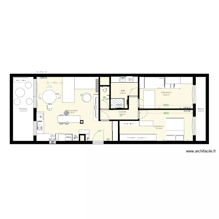 T3 Nogent sur Marne A3. Plan de 