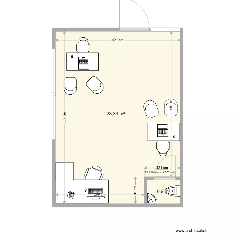 20 pieds double pro type 4. Plan de 
