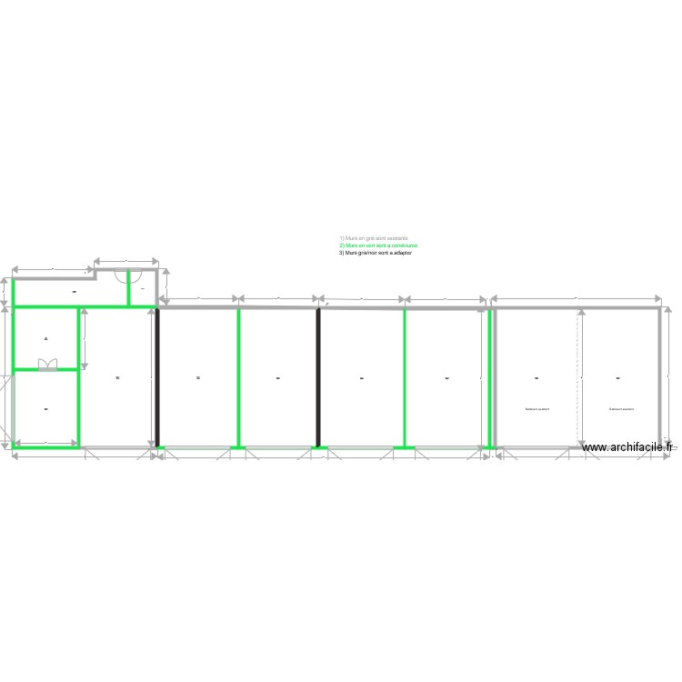 Garages yscf projet reconstruction v1 . Plan de 0 pièce et 0 m2