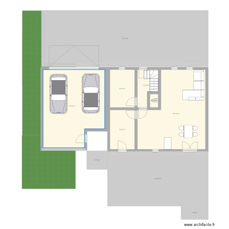 Maison. Plan de 0 pièce et 0 m2