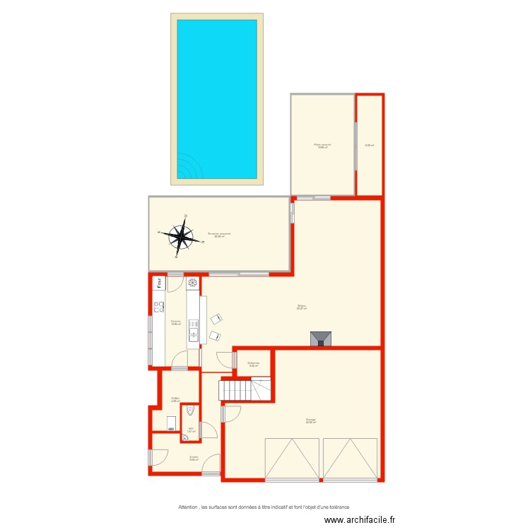 BI 2669 rdc côté. Plan de 0 pièce et 0 m2