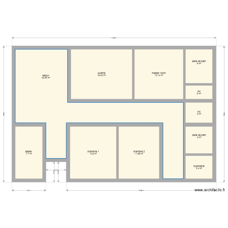 maison de campagne 150m. Plan de 0 pièce et 0 m2