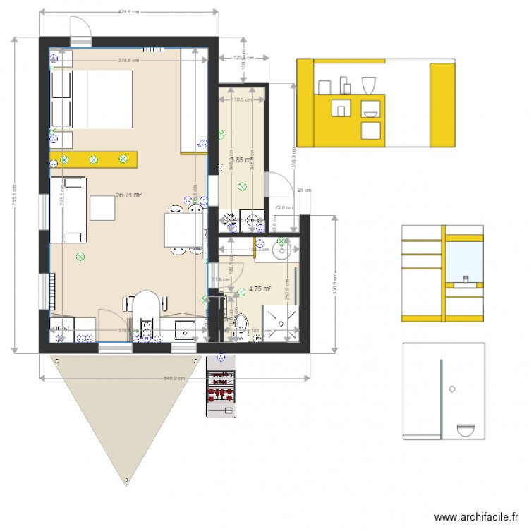 embrun papa BIS. Plan de 0 pièce et 0 m2