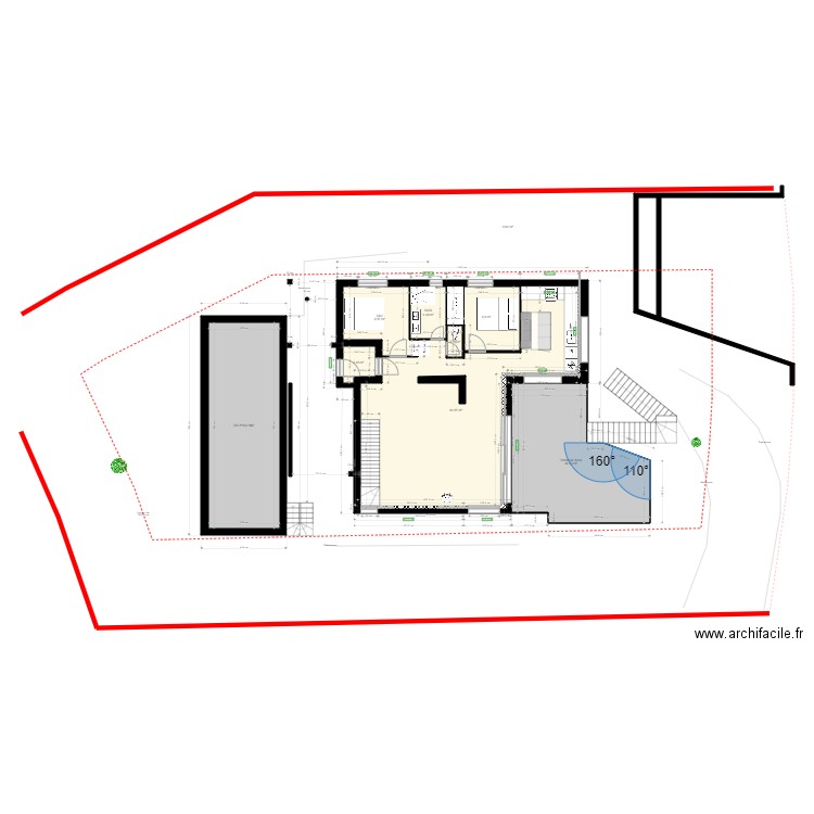 STM M04. Plan de 25 pièces et 268 m2