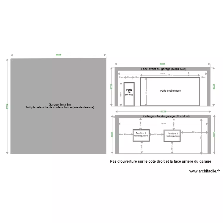 Plan en coupe garage 2. Plan de 