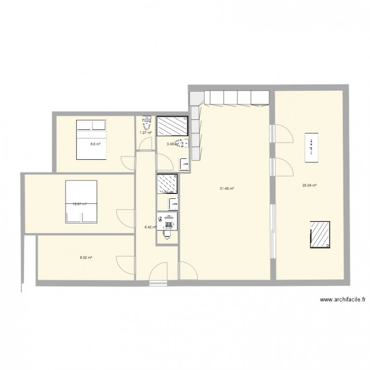 PLAN MARRAT verssion 2. Plan de 0 pièce et 0 m2