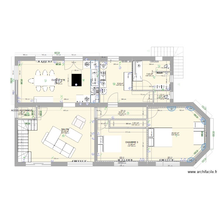 AIRE SUR l'ADOUR PROJET Version éco 2. Plan de 0 pièce et 0 m2