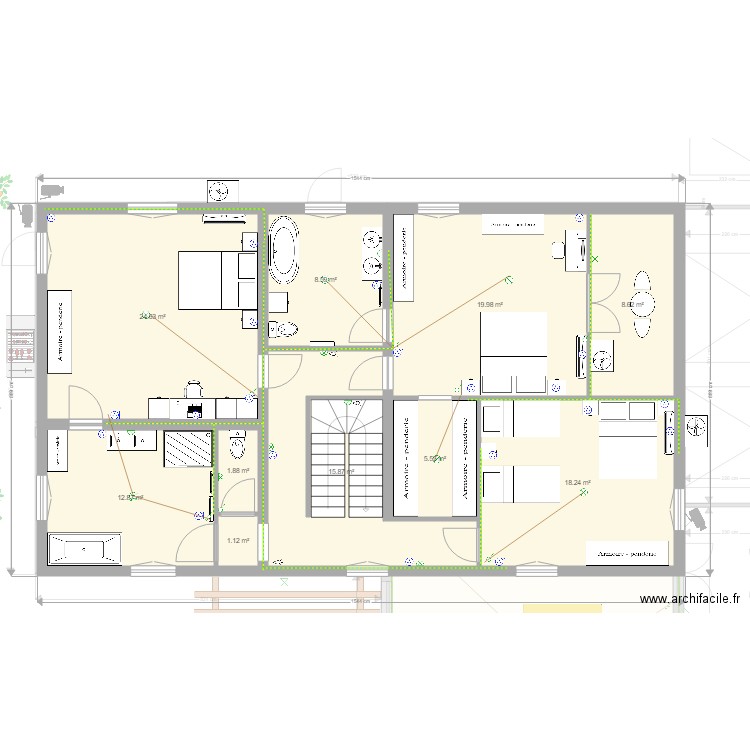 village 1 electricité. Plan de 0 pièce et 0 m2