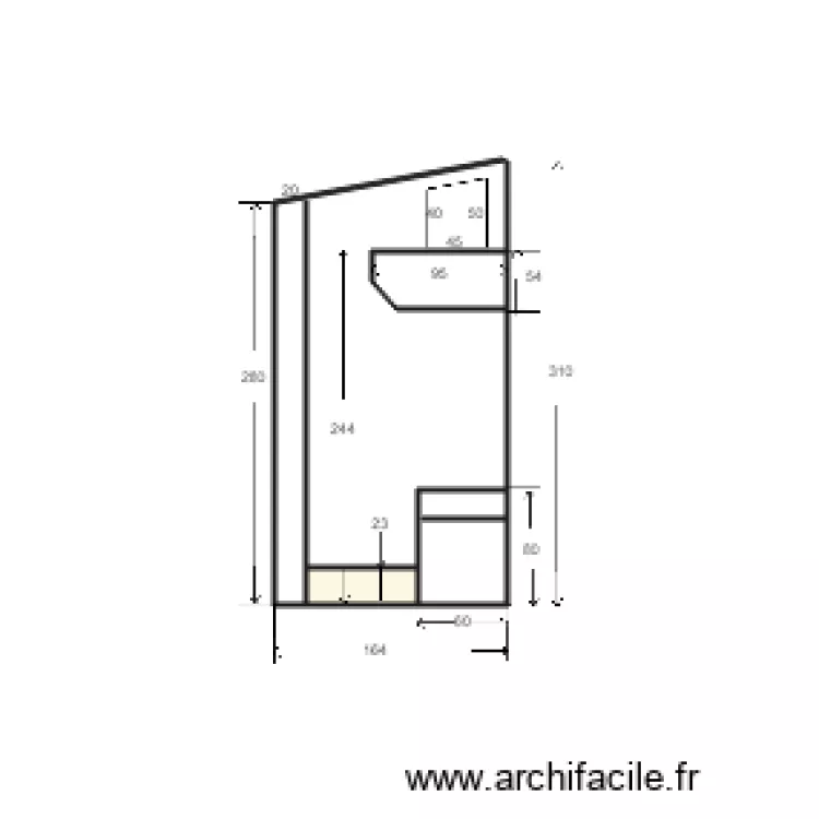Coin Grillade Saka. Plan de 