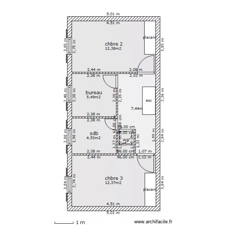 etage. Plan de 