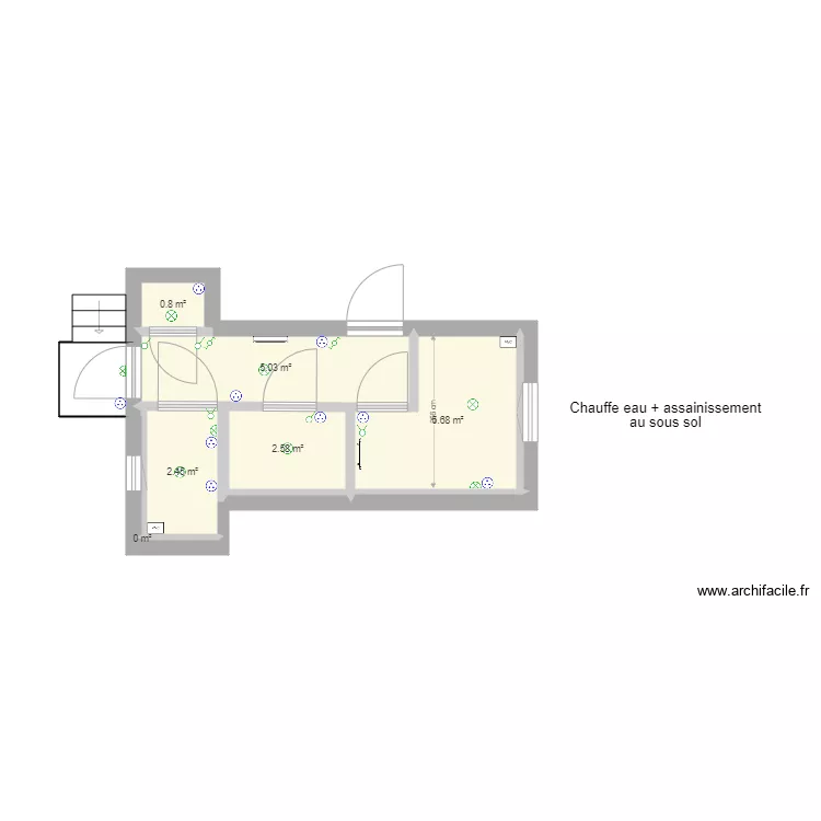 Petite pi&egrave;ce &eacute;lectrique V2. Plan de 