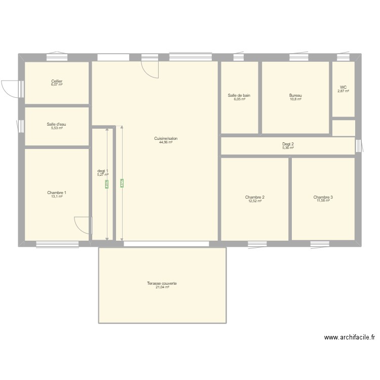 Maison Mont d'astarac . Plan de 12 pièces et 217 m2