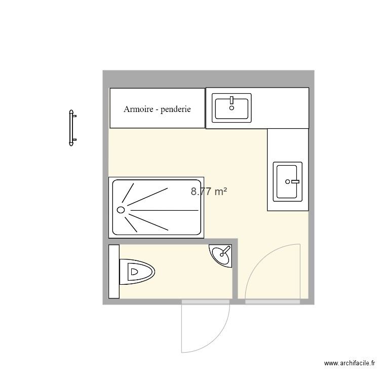 Salle de Bain RdC 4. Plan de 0 pièce et 0 m2