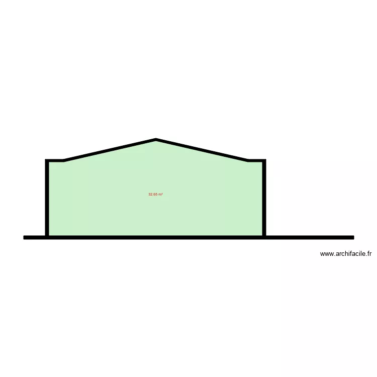 FACADE derrire JEAN JAURES ARPAJON. Plan de 