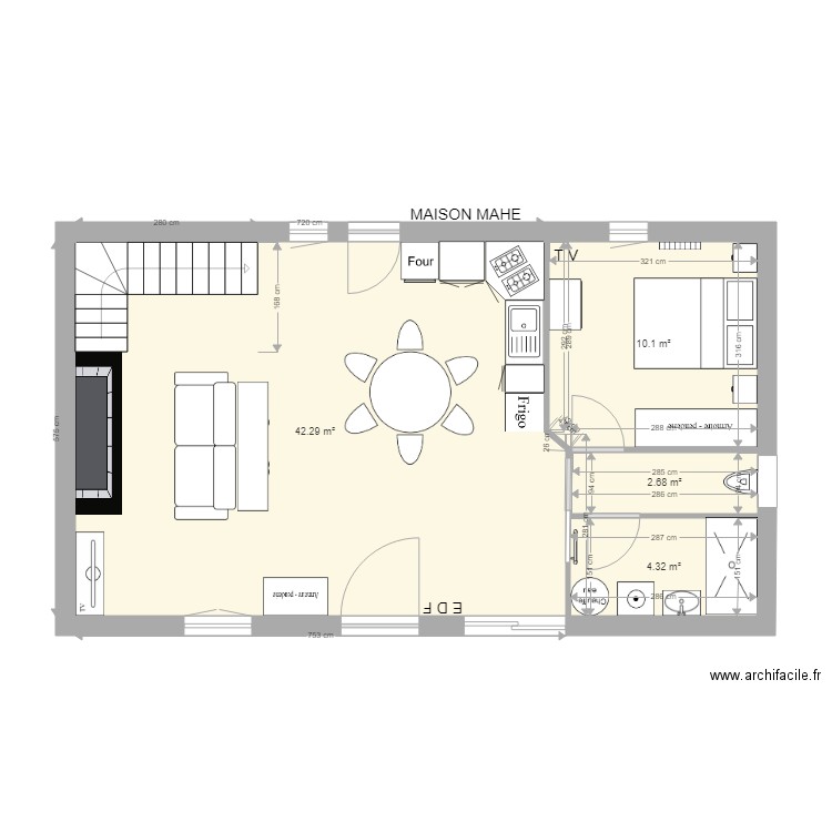 MAISON MAHE 2. Plan de 0 pièce et 0 m2